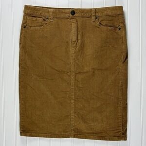 Jones New York Womens Tan Corduroy Pencil Skirt Size 12